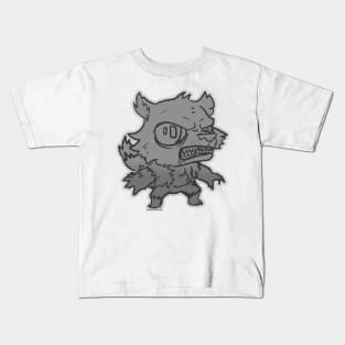 werewolf B&W Kids T-Shirt